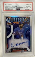 2023 Topps Finest - Design Variation Autographs Ezequiel Duran (PSA 10)
