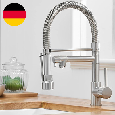 AIMADI Wasserhahn Küche Mischbatterien Pull down Küchenarmatur Mit Brause Spiral