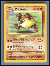 Primeape 43/64 Uncommon Jungle Pokemon Unlimited Moderately Played on eBay