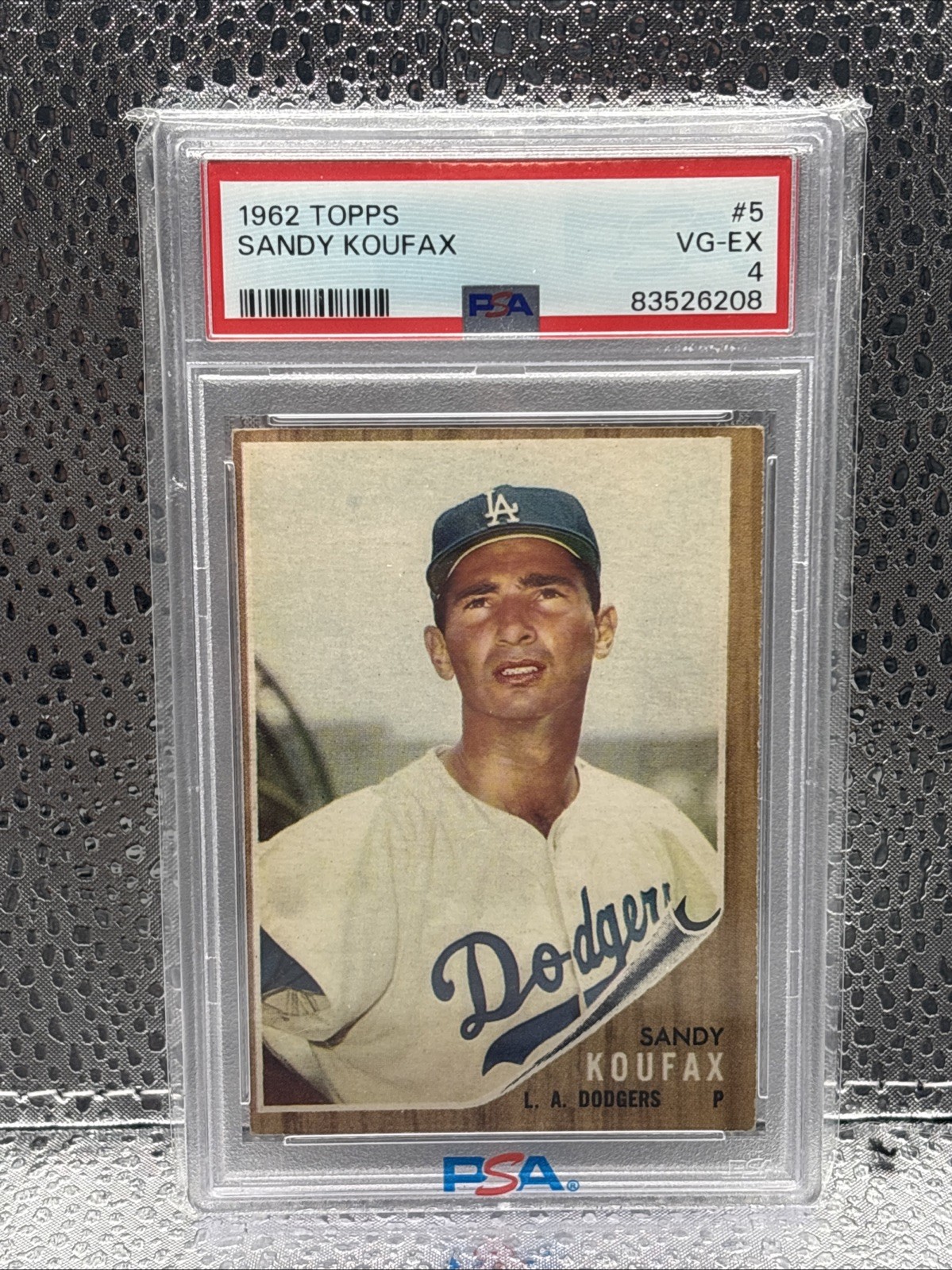 1962 Topps - Sandy Koufax #5 PSA 4 MLB HOF Baseball