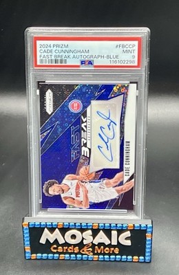 2024 Panini Prizm Fast Break Autograph Blue Disco Cade Cunningham