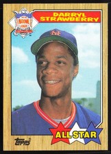 Darryl Strawberry (All Star) #601 Topps 1987 Baseball Card (New York Mets)