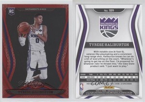2020-21 Certified Mirror Red Tyrese Haliburton #189 Rookie RC