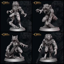 Werewolf Miniatures | October Adventurer | Fantasy Miniature | Galaad Miniatures