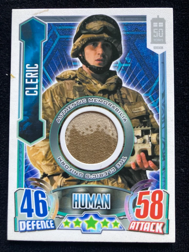 Topps Alien Attax Dr Who Costume Card Relic Cleric RARE - Image 4 of 4