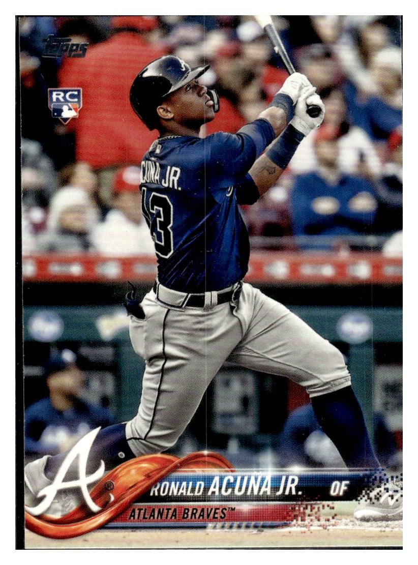 2018 Topps #698c Ronald Acuna Jr. : Factory Set Variation
