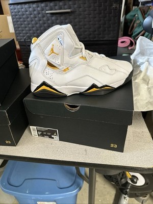 NEW Nike Air Jordan True Flight White Black Yellow 342964-107