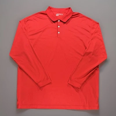 Nike Golf Dri-FIT Moisture Wicking Polo Shirt Men’s 3XL Red Long Sleeve - Image 1 of 4