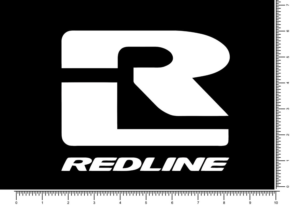 Redline BIKES BMX Racing 6.7" x 5.7" Die Cut  Decal Team Sticker Bikes