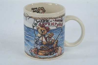Boyds Bears Adventure Mug 1998 Life is a Daring Adventure Bearware Pottery