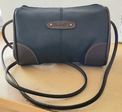 ESPRIT Damen Schultertasche blau mit Akzenten, Crossbag, Vintage, 1A Zustand 