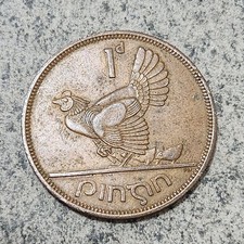 IRELAND 🇮🇪 ONE (1) PINGIN COIN 1965