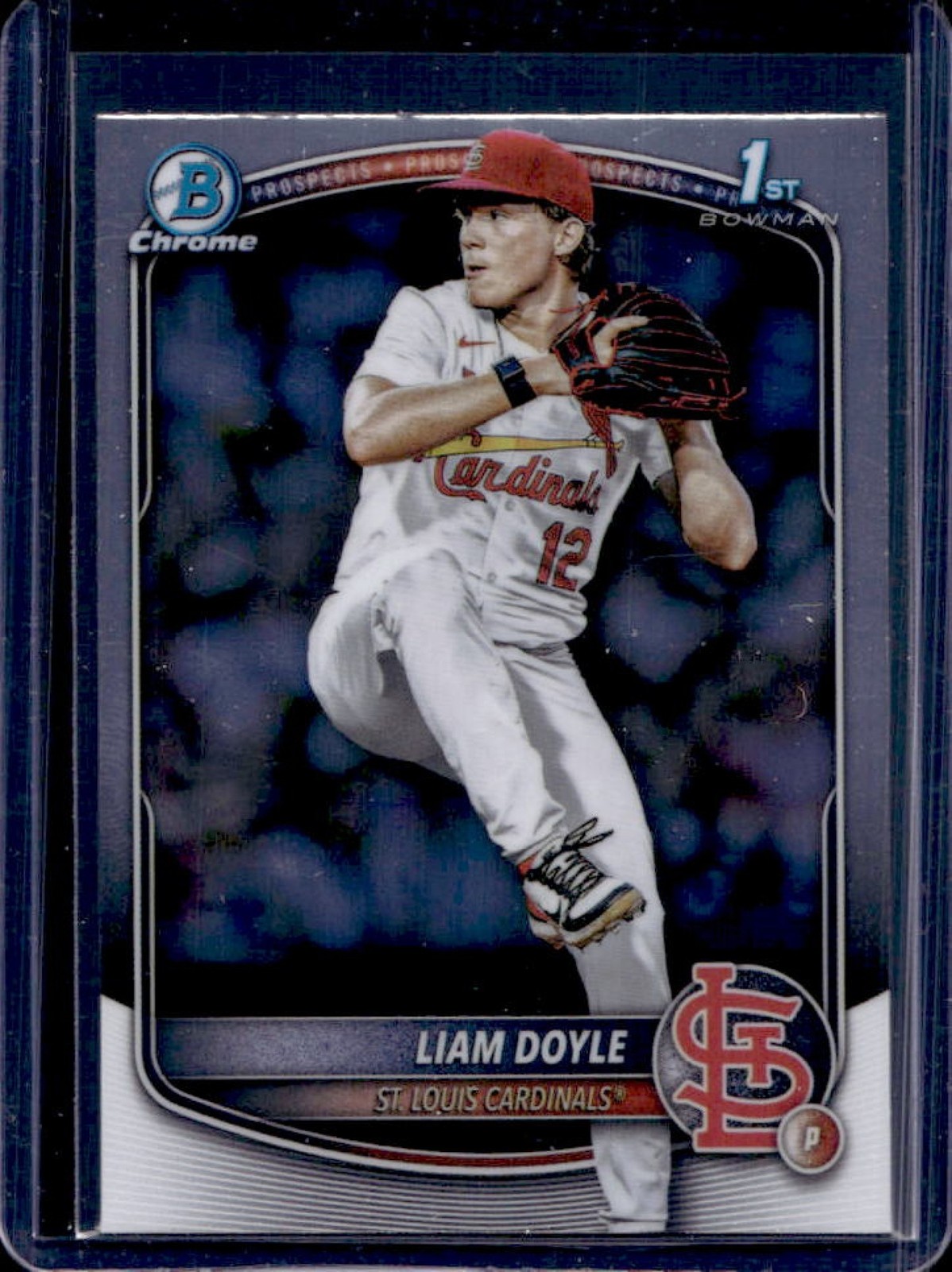 2025 Bowman Draft Liam Doyle Chrome 1st Prospect #BDC-12 Cardinals