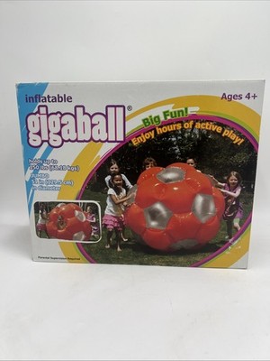 Jumbo 51'' Inflatable GIGA BALL Ages 4+ Holds Up to 150lbs GigaBall Open Box