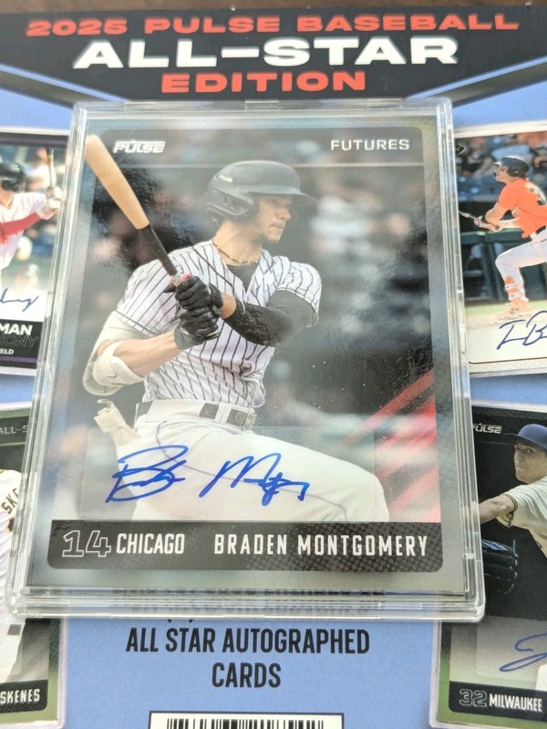 2025 PULSE Baseball Futures Braden Montgomery RC Chicago White Sox Card#PBAF-BM