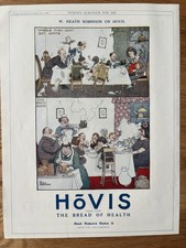 1920's W. HEATH ROBINSON HOVIS ADVERT  Humorous BREAD AD  1927