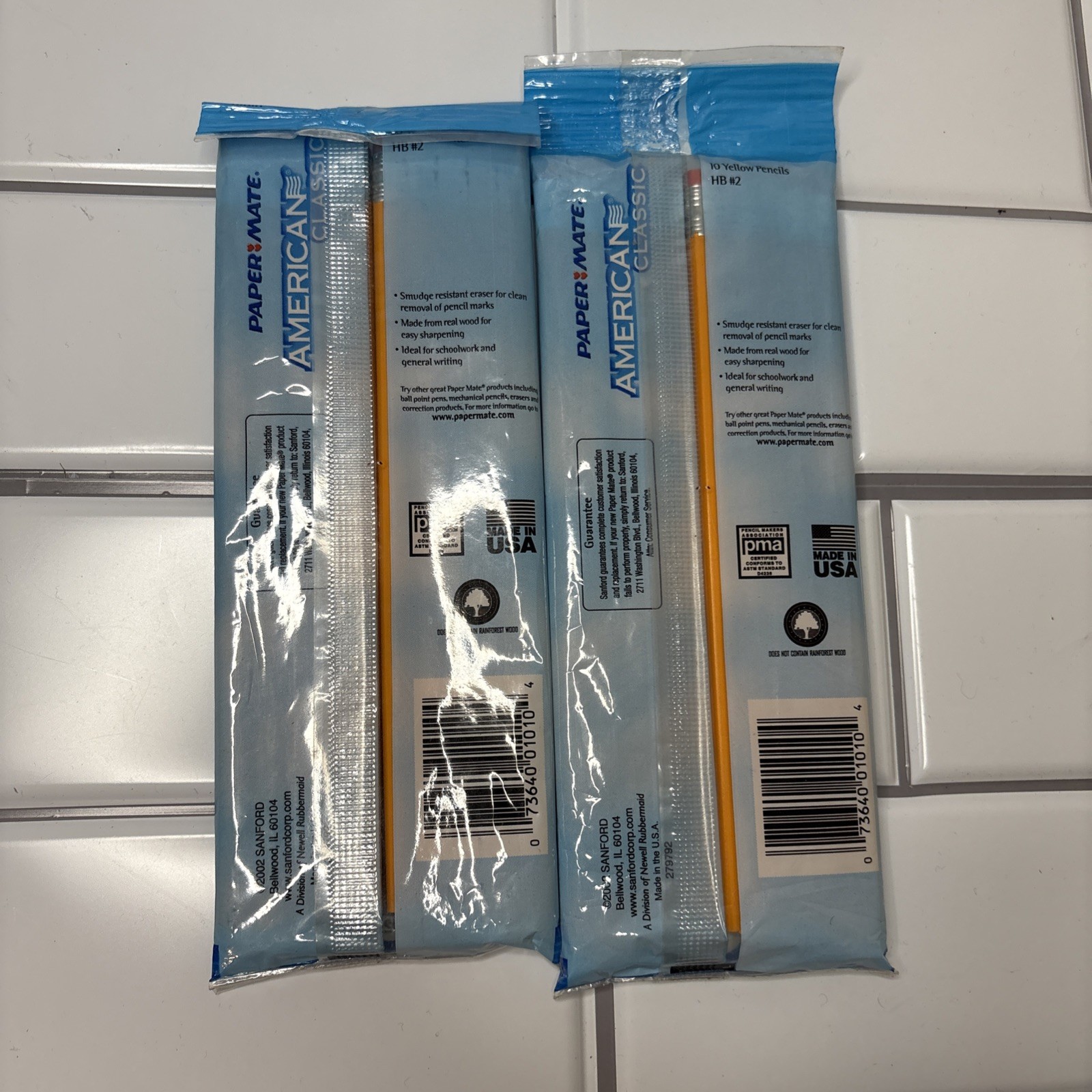 Lot of 2  New Paper Mate American Classic Wood Pencils 10 Count HB #2 USA