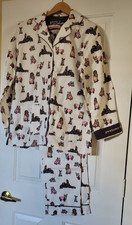 PJ Salvage Dog Imprint Long Sleeve Pajamas Small 2 Pc Set NWT