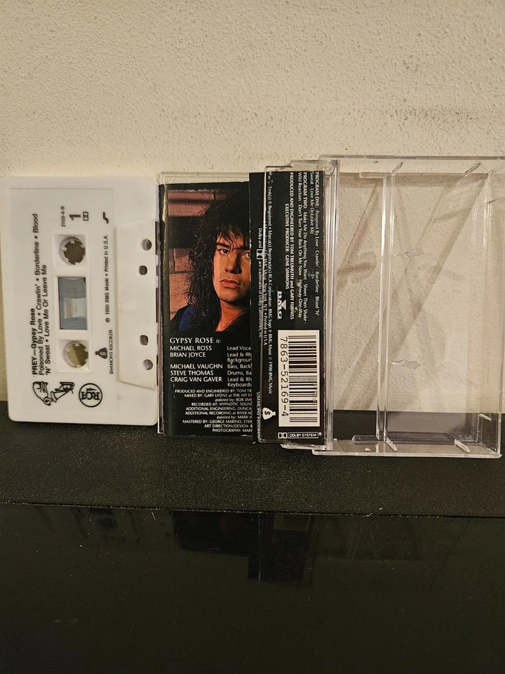 GYPSY ROSE Prey 1990 CASSETTE TAPE GLAM/HAIR METAL HARD ROCK SIMMONS RECORDS - Image 2 of 4