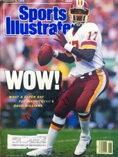 Doug Williams - Washington Redskins - Autographed Sports Illustrated - 2/8/88