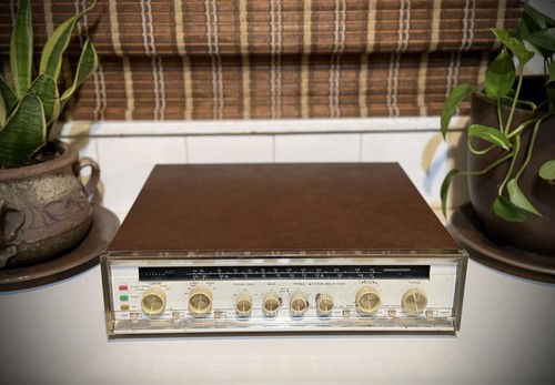 Vintage Sherwood S-7700 Stereo Tube Amplifier AM FM Tuner Partial Recap