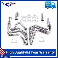 For Ford F150 F250 Bronco V8 5.8L Stainless Steel Polished Exhaust Header 87-96