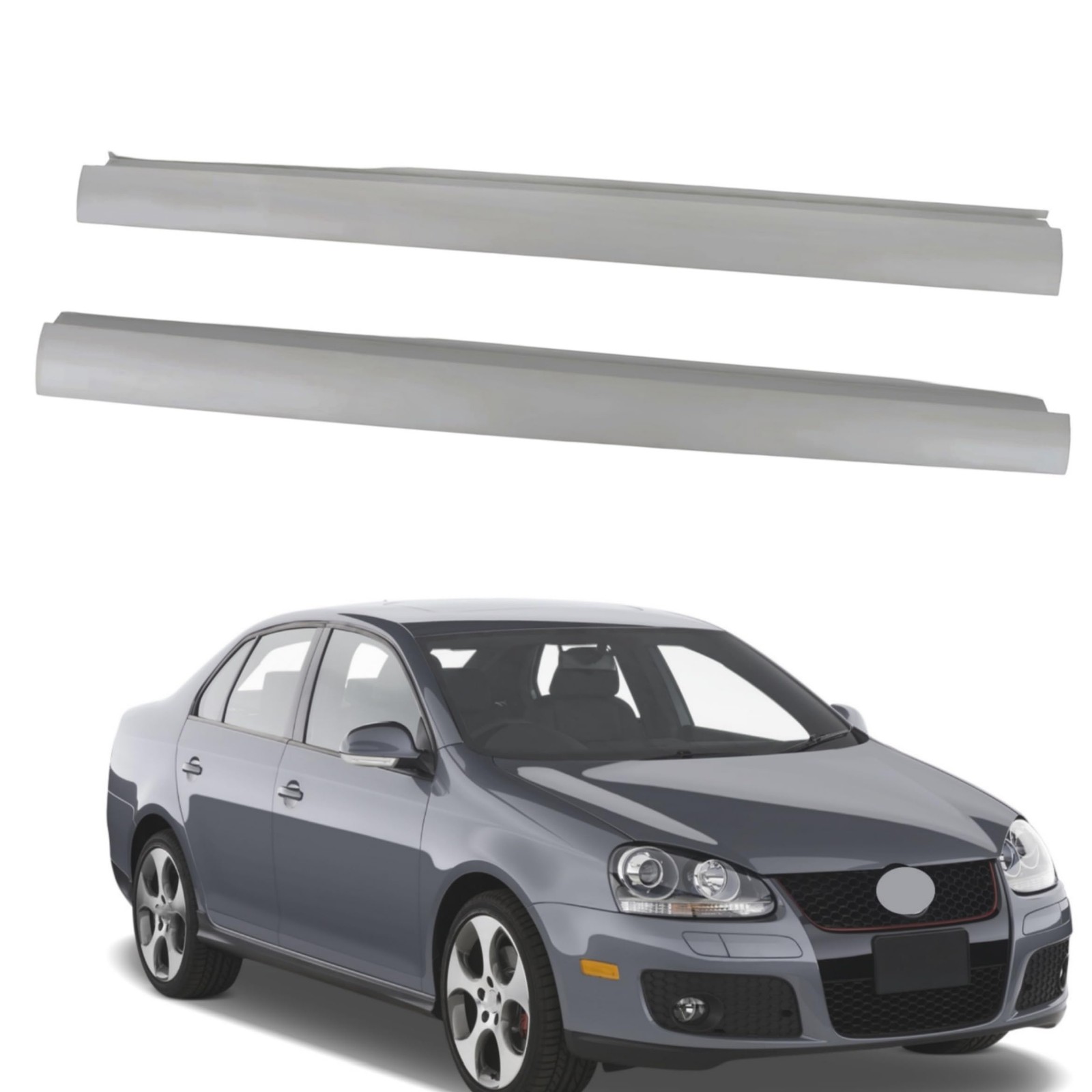 2x Left Right Side Slip-on Rocker Panel Replacement for Jetta 2006-2010