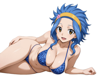 Levy Fairy Tail Waifu Weatherproof Anime Sticker 6'' Car Decal
