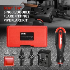 7Pc 3/16" 1/4" Vehicle Brake Line Single Double Flares Adapter Pipe Flaring Kits