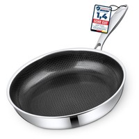 Bratpfanne 24 Cm Pfanne Gas Induktion Kratzfest Rostfrei Antihaft Wabenstruktur