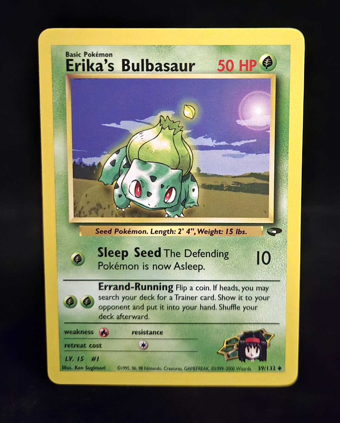 Pokémon TCG - ERIKA'S BULBASAUR - #39 - UNLIMITED - GYM CHALLENGE (2000) - LP/NM
