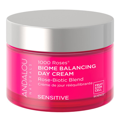 Andalou Naturals 1000 Roses Skin Biome Balancing Day Cream - Lightweight Face