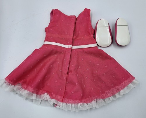 American Girl Puppe Just Like You Hot Pink Herz Kleid & Schuhe - komplett nicht mehr produziert - Bild 8 von 8