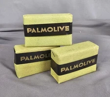 Lot Of 3 Vintage PALMOLIVE Soap Bars 3.5oz USA