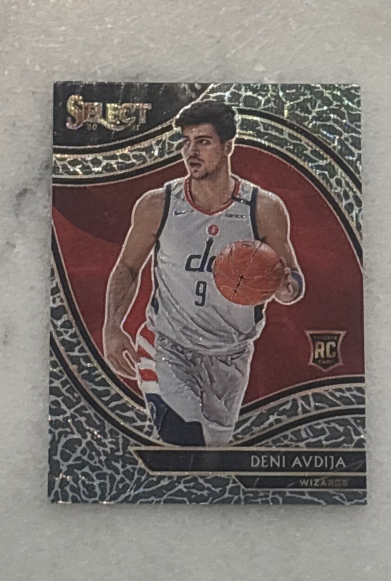 2020-21 Panini Select Courtside deni avdija #292 Elephant Prizm (RC) wizards