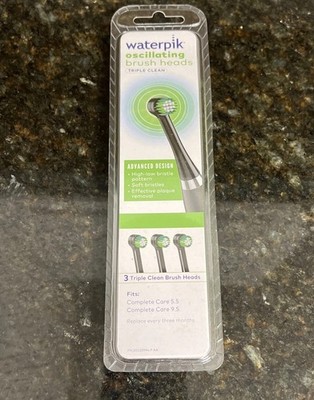 Waterpik Oscillating Brush Heads 3-Pack Triple Clean OTRB-3WB