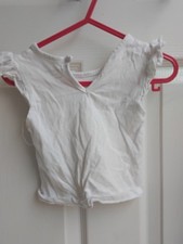 Primark T Shirt Baby Girls Aged 6-9mths 21lbs White