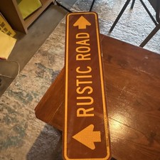 SWARCO SW 406 Rustic Road Street Sign Brown Reflective With Arrows