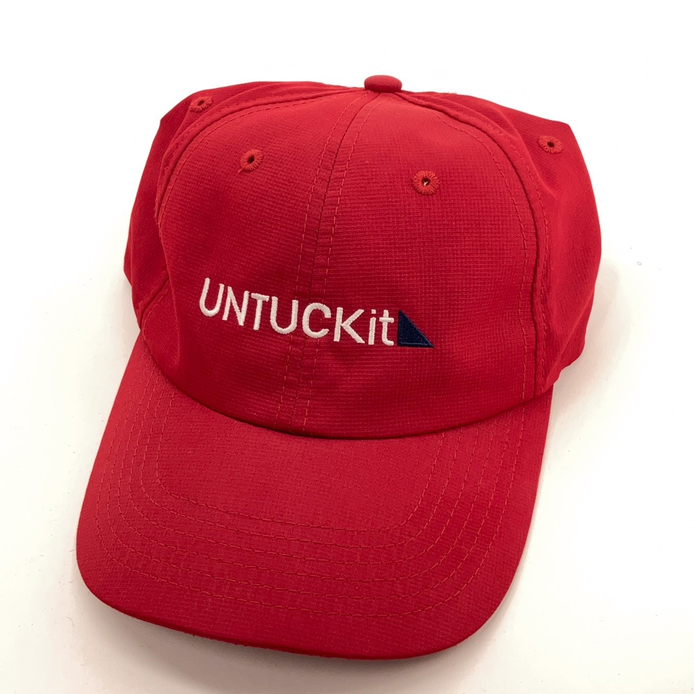 Untuckit lightweight red baseball cap - image 2