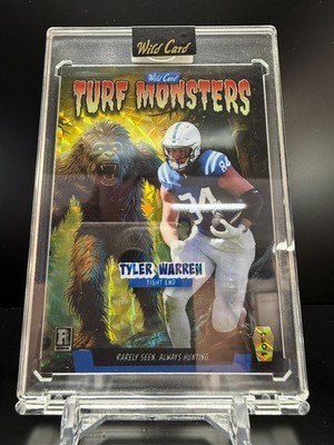 CZC610 - 2025 Wild Card Turf Monsters - Tyler Warren - 1/1 - Yellow - RC