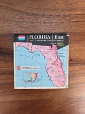 View-Master Florida East The Peninsula State Tour3 Reel Book Color Gaf A958