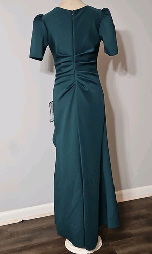 Xscape Petite grün Scuba Rüschen Puffärmel Abendkleid Kleid 8P - Bild 6 von 8