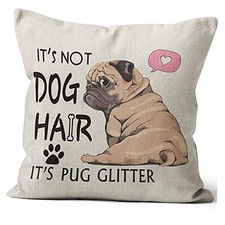 Pug Gifts Pillow Covers - Pug Gifts for Pug Lovers, Pug Decor, 18x18 Cute Pug