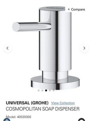 Grohe Cosmopolitan Series Soap Dispenser Starlight Chrome 40535000