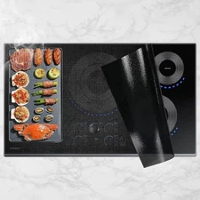 Large Induction Cooktop Protector Mat 20.4x30.7 Inch,Translucent (Magnetic) S...