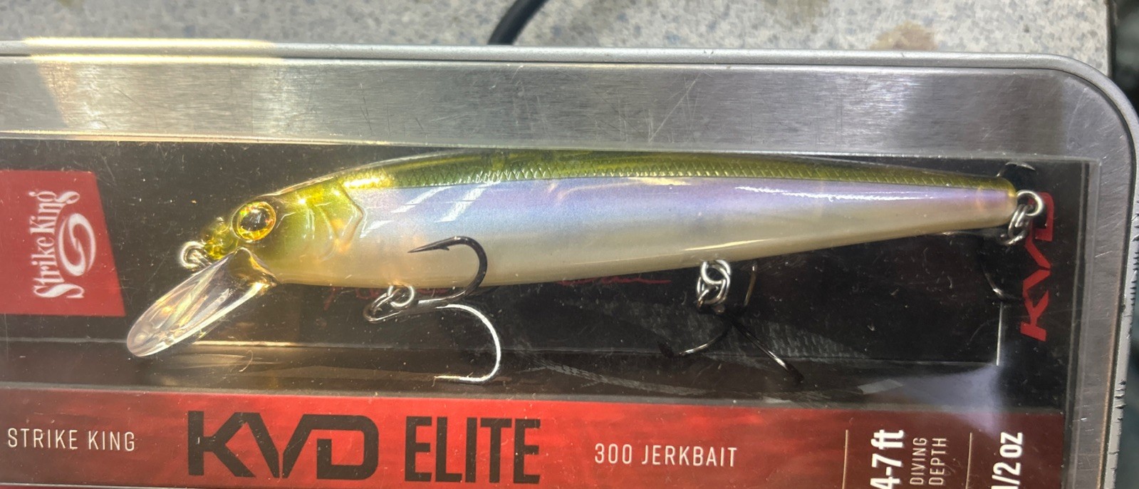3x Strike King KVD Elite 300 Series Jerkbait - 4.75 Inches 1/2oz, New!! - Image 4