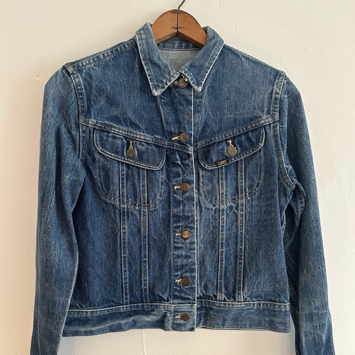 Vintage Lee 101-J Denim Jacket Size Small 60s 70s Riders