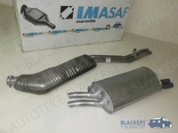Imasaf Auspuffset Mitteltopf+Endtopf für BMW 3Er 324Td+Touring E30 O.Kat 87-93