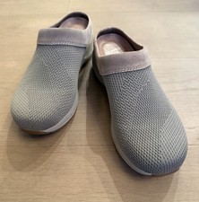 Dansko Claudia Gray Mesh /Leather Sneaker Slip On Clogs Size EU 40/US 10