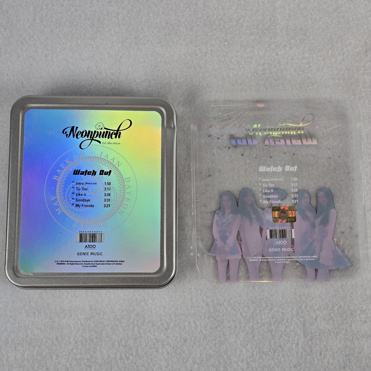 NeonPunch Watch Out Signed Autographed CD Box 2nd Mini Album K-Pop